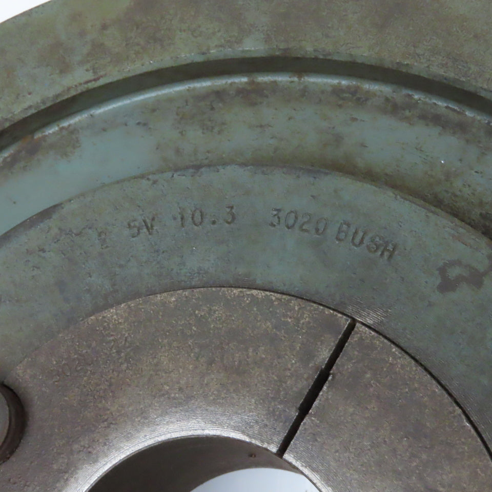 10.3" OD 2 Groove 5V Belt Section Pulley 3230 Taper Lock 2-1/8" Bushing Bore