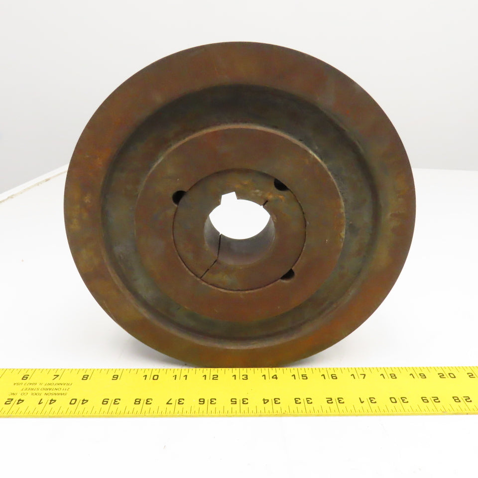 10.3" OD 2 Groove 5V Belt Section Pulley 3230 Taper Lock 2-1/8" Bushing Bore