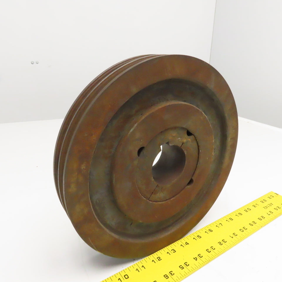10.3" OD 2 Groove 5V Belt Section Pulley 3230 Taper Lock 2-1/8" Bushing Bore
