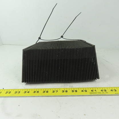 Accordion Way Cover Bellows 93" Extended 1-1/2" x 3-3/8"