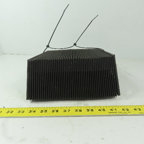 Accordion Way Cover Bellows 93" Extended 1-1/2" x 3-3/8"