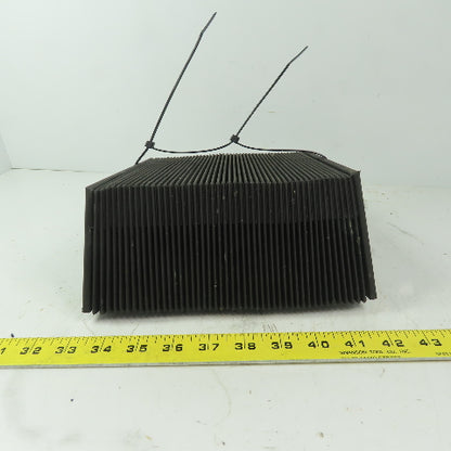 Accordion Way Cover Bellows 93" Extended 1-1/2" x 3-3/8"