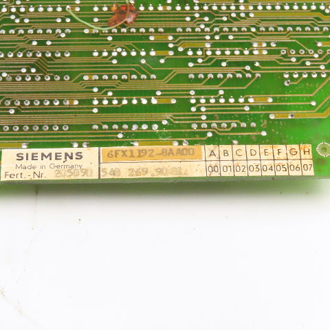Siemens 6FX1192-8AA00 Circuit Board