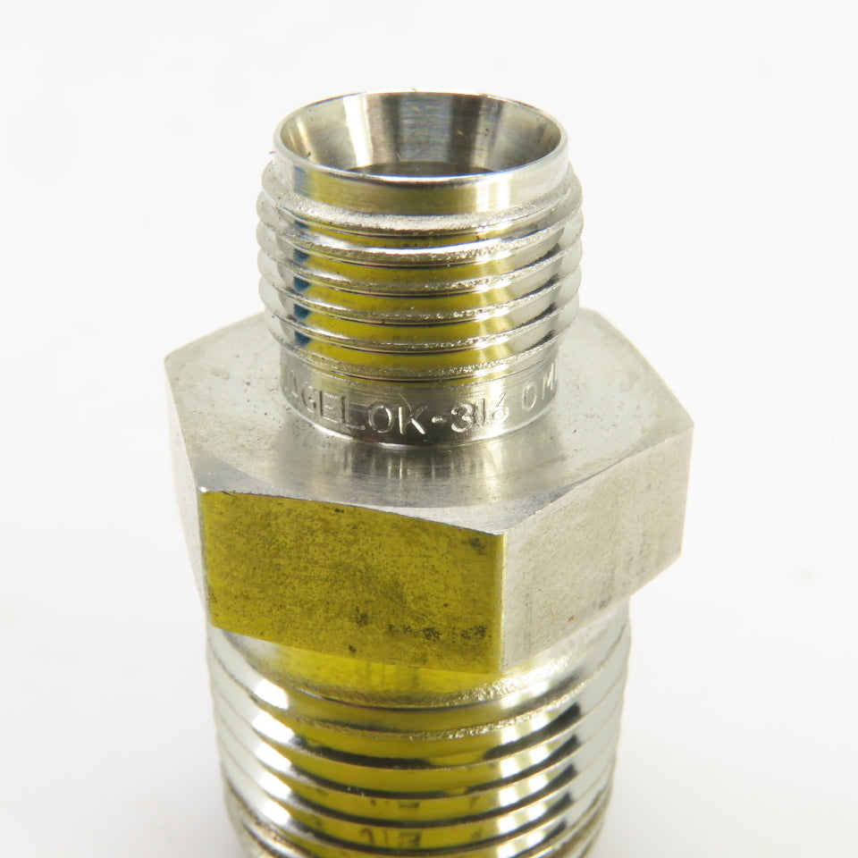 Swagelok Stainless Steel Reducing Adapter 1/2" NPT Male x1/4" Tube Fitting Male