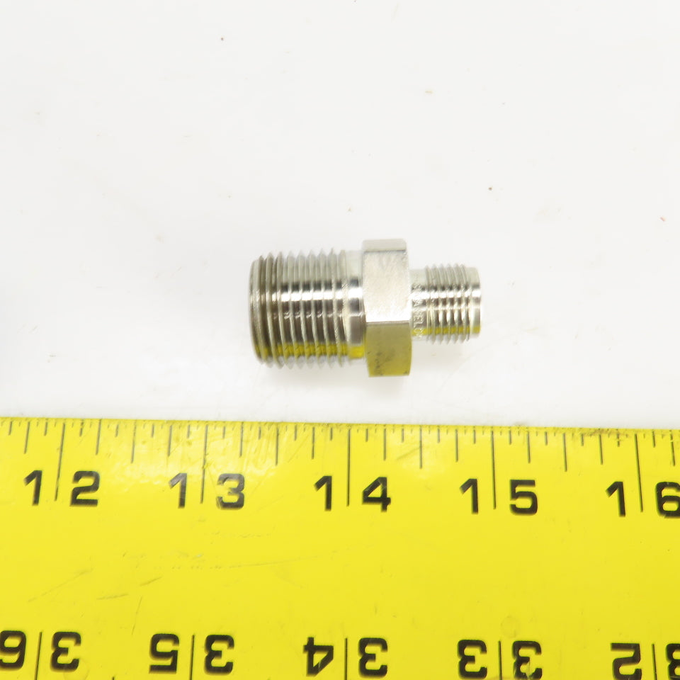 Swagelok Stainless Steel Reducing Adapter 1/2" NPT Male x1/4" Tube Fitting Male