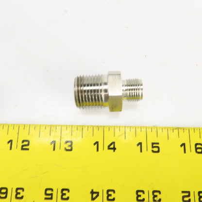 Swagelok Stainless Steel Reducing Adapter 1/2" NPT Male x1/4" Tube Fitting Male