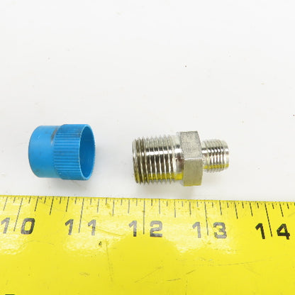 Swagelok Stainless Steel Reducing Adapter 1/2" NPT Male x1/4" Tube Fitting Male