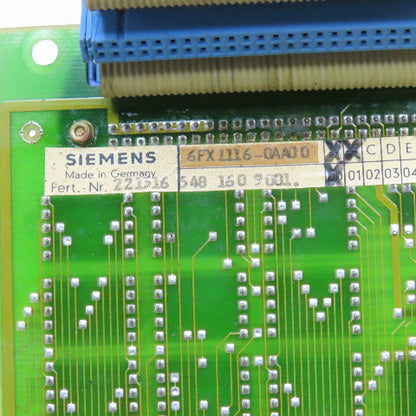 Siemens 6FX1116-0AA00 LCD Character Circuit Board Damaged