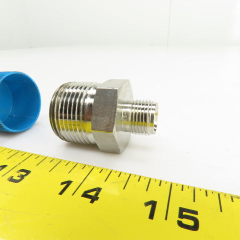 Swagelok Stainless Steel Reducing Adapter 3/4" NPT Male x 1/4" Tube Fitting Male