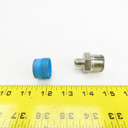Swagelok Stainless Steel Reducing Adapter 3/4" NPT Male x 1/4" Tube Fitting Male