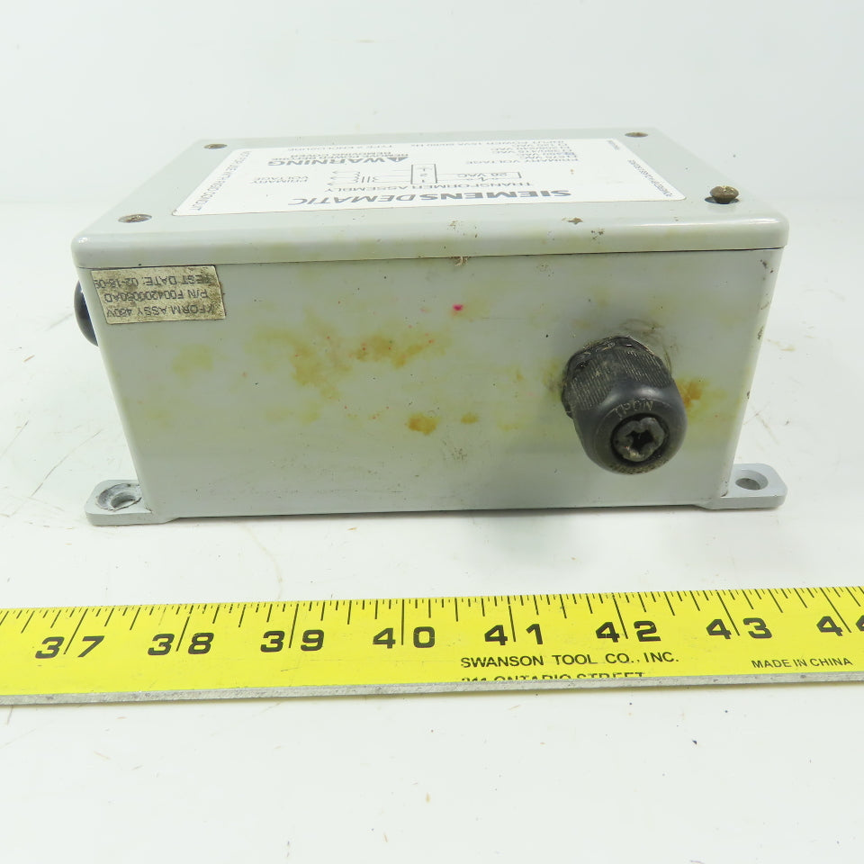 Siemens Dematic F0042-00060 Transformer Assembly 480V Primary 24V Secondary