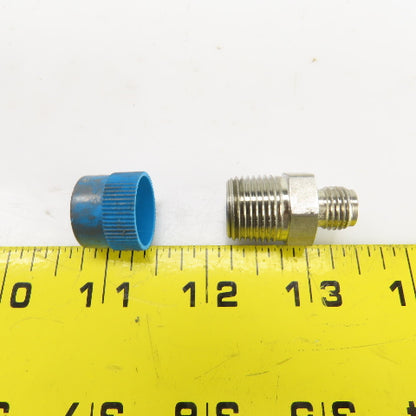Swagelok Stainless Steel Reducing Adapter 3/8" NPT Male x 1/8" Tube Fitting Male