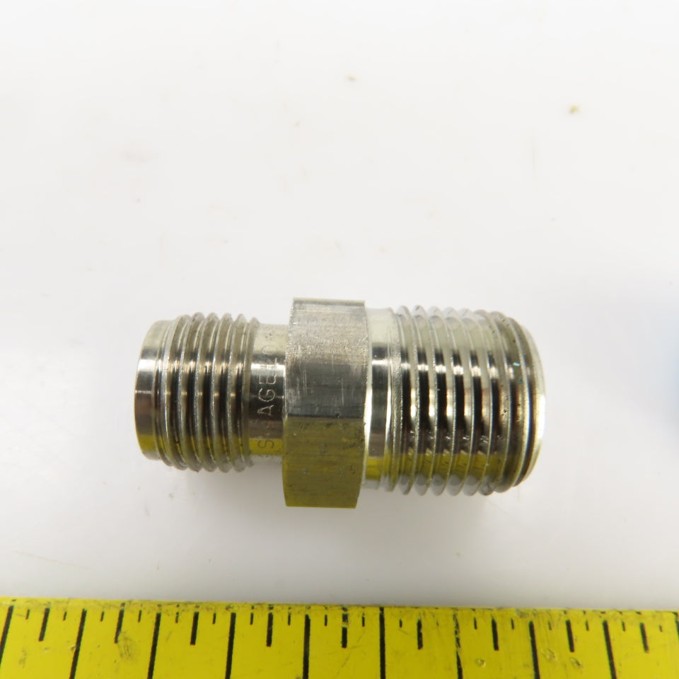Swagelok Stainless Steel Reducing Adapter 3/8" NPT Male x 1/4" Tube Fitting Male