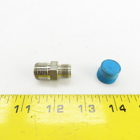 Swagelok Stainless Steel Reducing Adapter 3/8" NPT Male x 1/4" Tube Fitting Male