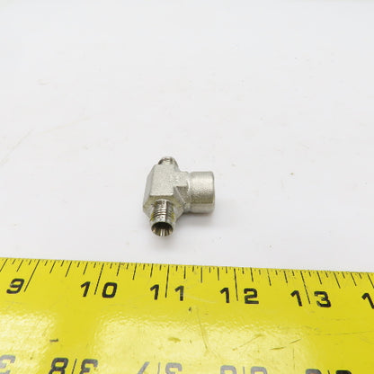 Swagelok Stainless Steel Branch Tee (2) 1/4" Tube OD Male x 3/8" NPT Female