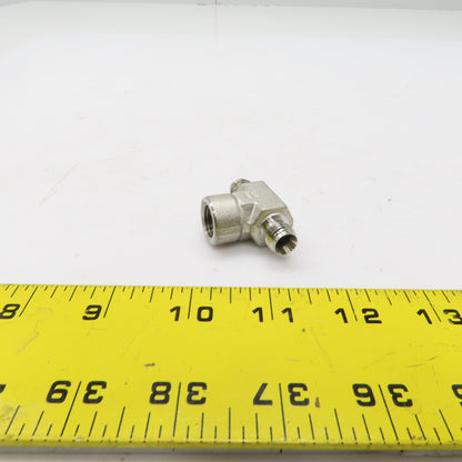 Swagelok Stainless Steel Branch Tee (2) 1/4" Tube OD Male x 3/8" NPT Female