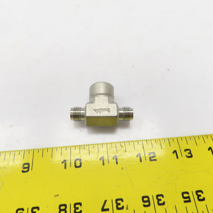 Swagelok Stainless Steel Branch Tee (2) 1/4" Tube OD Male x 3/8" NPT Female