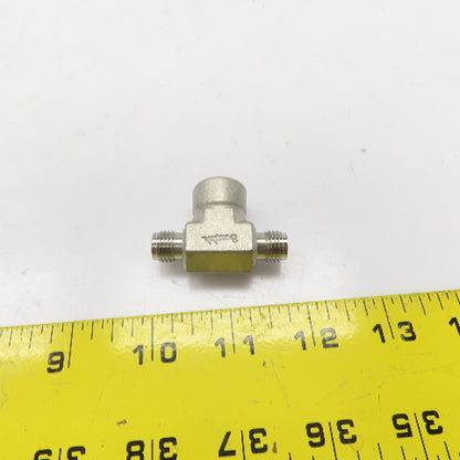 Swagelok Stainless Steel Branch Tee (2) 1/4" Tube OD Male x 3/8" NPT Female