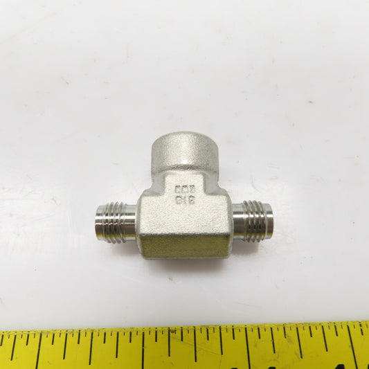 Swagelok Stainless Steel Branch Tee (2) 1/4" Tube OD Male x 3/8" NPT Female