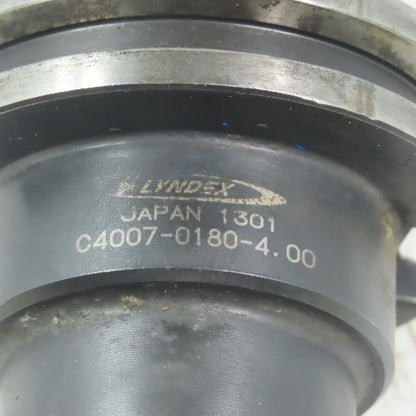 Lyndex C4007-0180-4.00 CV40 Collet Chuck Tool Holder 4" Proj. For DA Collets