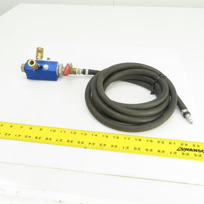 Cito IM4-4-BD-4-1/4-N Inline Air Manifold (4) 1/4" NPT Ports 1" NPT W/160" Hose