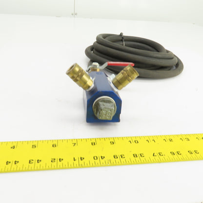 Cito IM4-4-BD-4-1/4-N Inline Air Manifold (4) 1/4" NPT Ports 1" NPT W/160" Hose