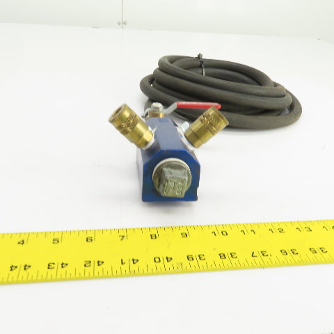 Cito IM4-4-BD-4-1/4-N Inline Air Manifold (4) 1/4" NPT Ports 1" NPT W/160" Hose