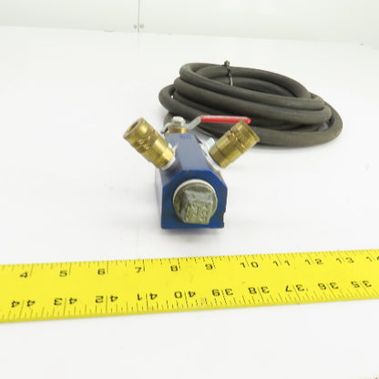 Cito IM4-4-BD-4-1/4-N Inline Air Manifold (4) 1/4" NPT Ports 1" NPT W/160" Hose