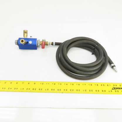 Cito IM4-4-BD-4-1/4-N Inline Air Manifold (4) 1/4" NPT Ports 1" NPT W/160" Hose
