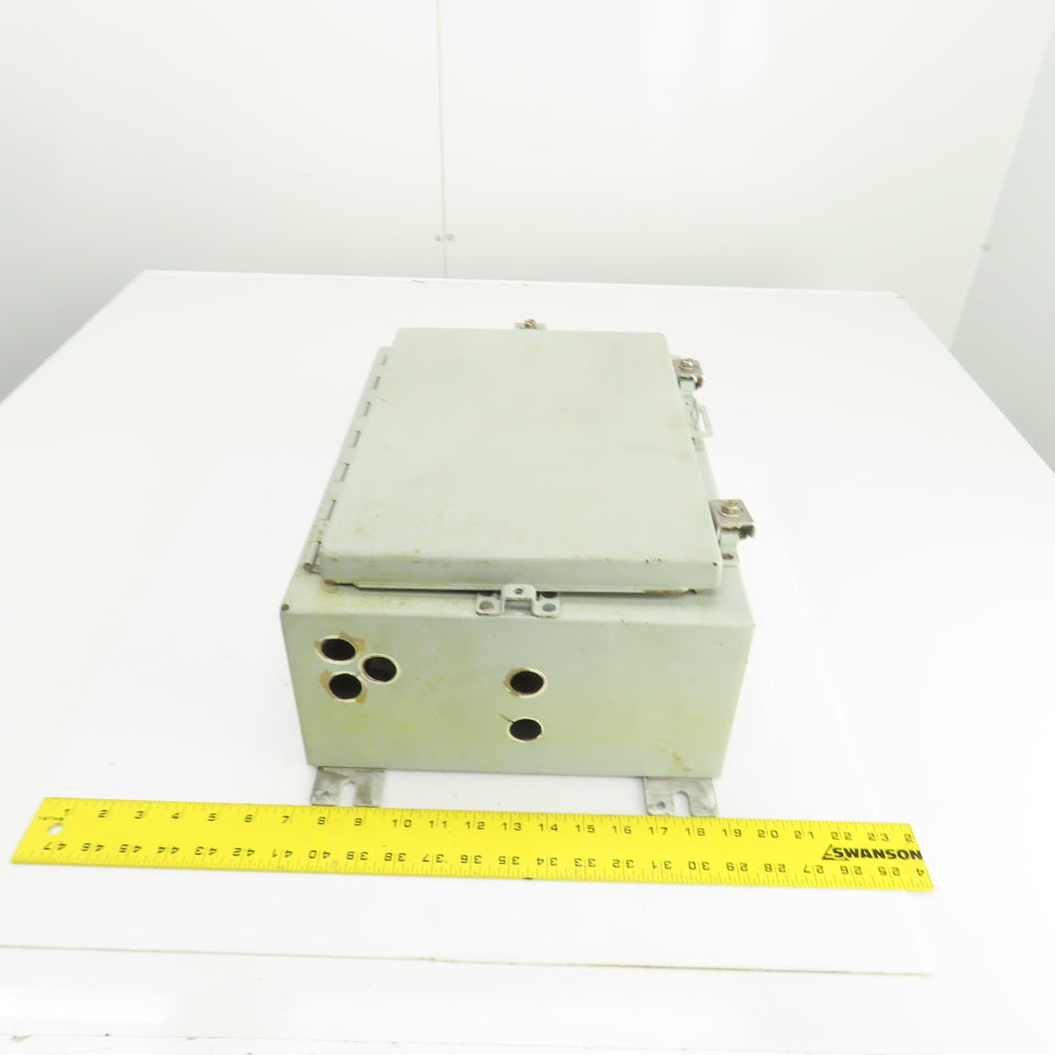 Hoffman 16" x 12" x 6" Wall Mount Electrical Enclosure W/Backplate & Hinged Door