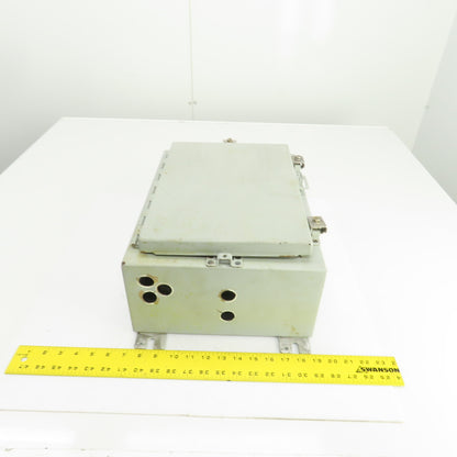 Hoffman 16" x 12" x 6" Wall Mount Electrical Enclosure W/Backplate & Hinged Door