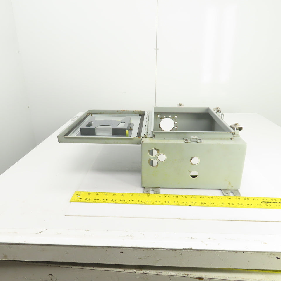 Hoffman 16" x 12" x 6" Wall Mount Electrical Enclosure W/Backplate & Hinged Door