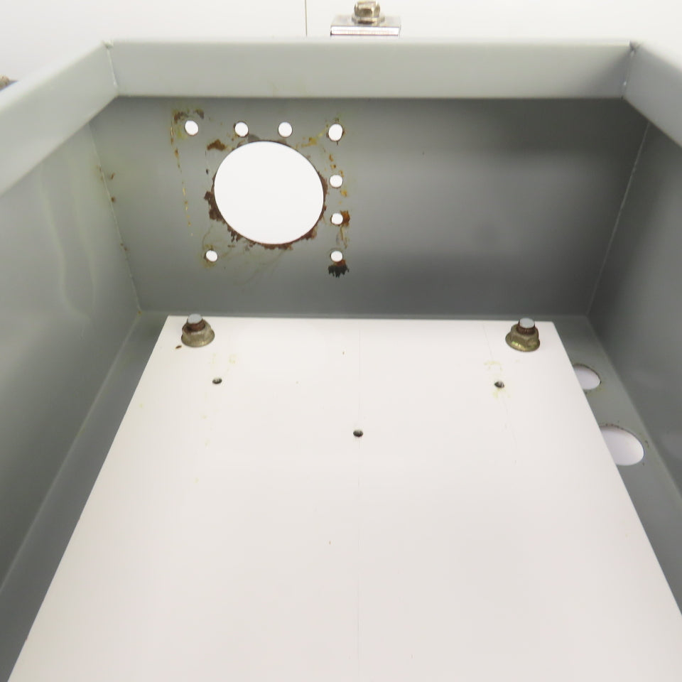 Hoffman 16" x 12" x 6" Wall Mount Electrical Enclosure W/Backplate & Hinged Door
