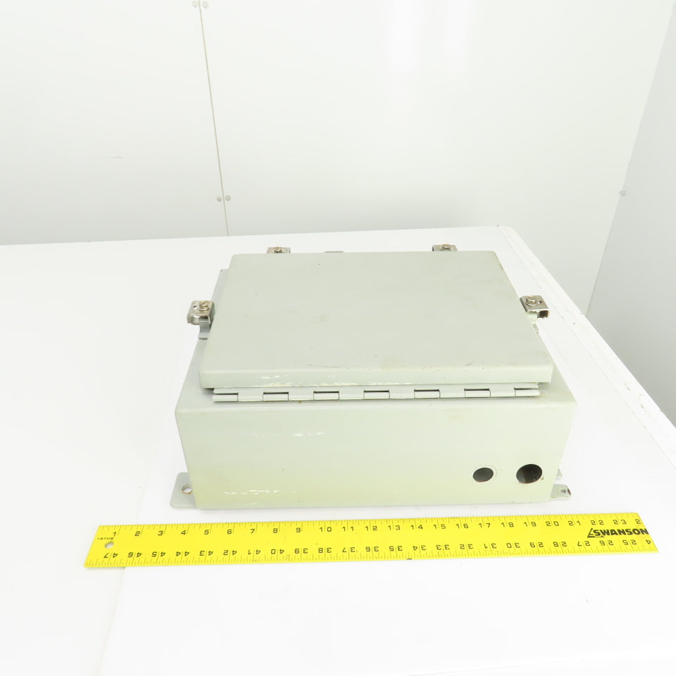 Hoffman 16" x 12" x 6" Wall Mount Electrical Enclosure W/Backplate & Hinged Door