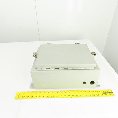 Hoffman 16" x 12" x 6" Wall Mount Electrical Enclosure W/Backplate & Hinged Door