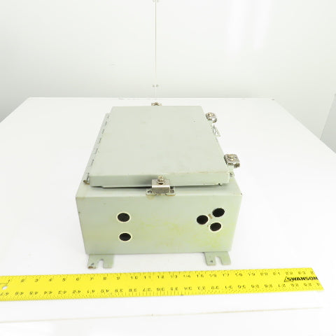 Hoffman 16" x 12" x 6" Wall Mount Electrical Enclosure W/Backplate & Hinged Door