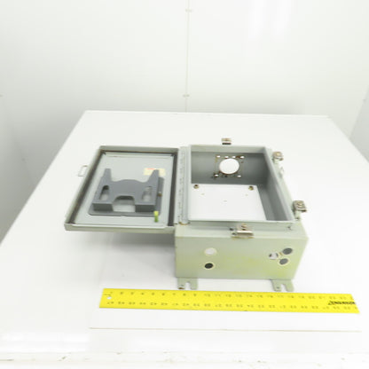 Hoffman 16" x 12" x 6" Wall Mount Electrical Enclosure W/Backplate & Hinged Door