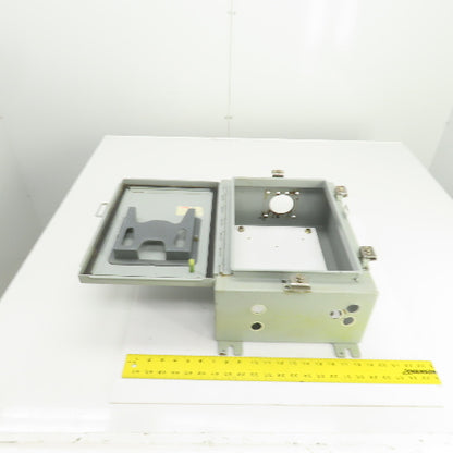 Hoffman 16" x 12" x 6" Wall Mount Electrical Enclosure W/Backplate & Hinged Door