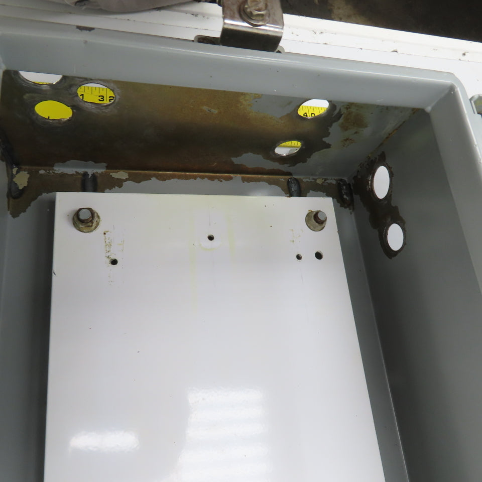 Hoffman 16" x 12" x 6" Wall Mount Electrical Enclosure W/Backplate & Hinged Door