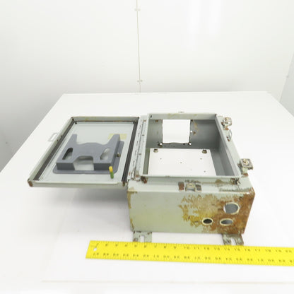 Hoffman 16" x 12" x 6" Wall Mount Electrical Enclosure W/Backplate & Hinged Door