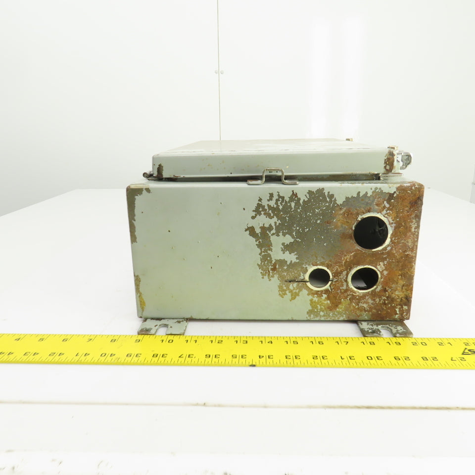 Hoffman 16" x 12" x 6" Wall Mount Electrical Enclosure W/Backplate & Hinged Door