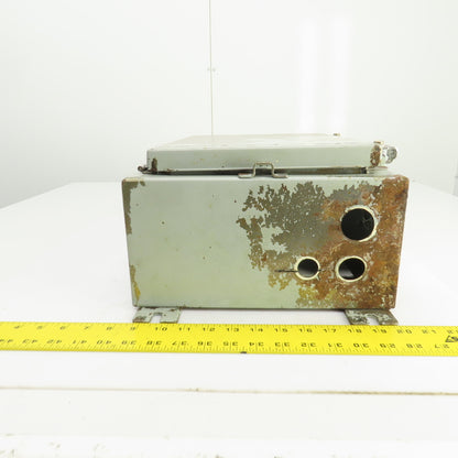 Hoffman 16" x 12" x 6" Wall Mount Electrical Enclosure W/Backplate & Hinged Door