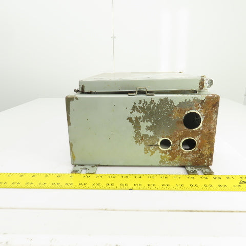 Hoffman 16" x 12" x 6" Wall Mount Electrical Enclosure W/Backplate & Hinged Door