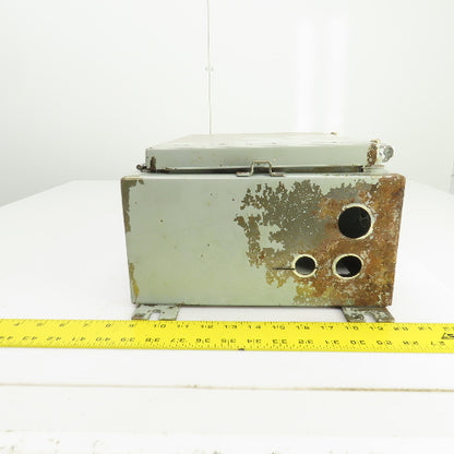 Hoffman 16" x 12" x 6" Wall Mount Electrical Enclosure W/Backplate & Hinged Door