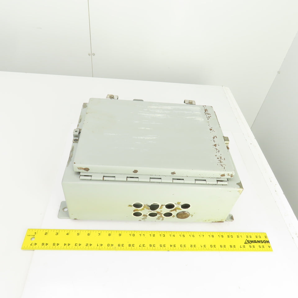 Hoffman 16" x 12" x 6" Wall Mount Electrical Enclosure W/Backplate & Hinged Door