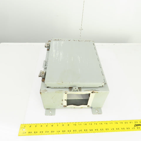 Hoffman 16" x 12" x 6" Wall Mount Electrical Enclosure W/Backplate & Hinged Door