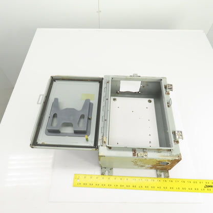 Hoffman 16" x 12" x 6" Wall Mount Electrical Enclosure W/Backplate & Hinged Door