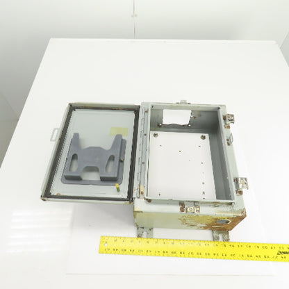 Hoffman 16" x 12" x 6" Wall Mount Electrical Enclosure W/Backplate & Hinged Door