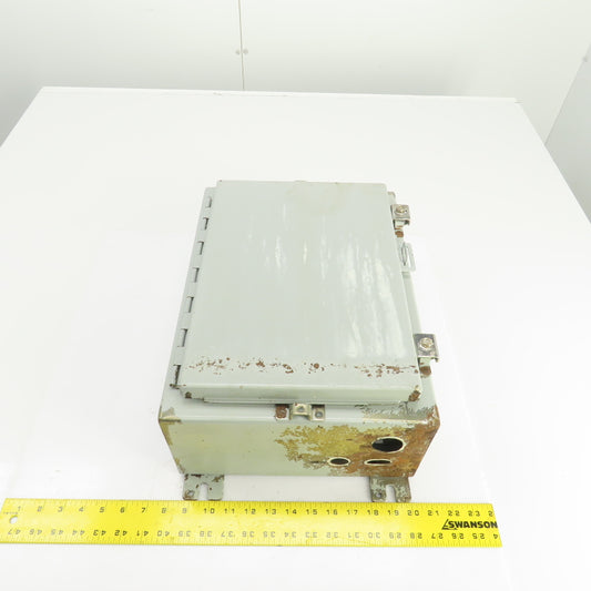 Hoffman 16" x 12" x 6" Wall Mount Electrical Enclosure W/Backplate & Hinged Door