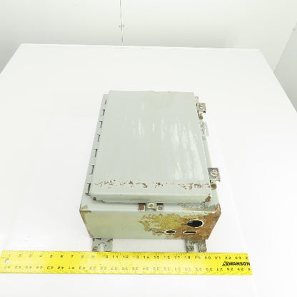 Hoffman 16" x 12" x 6" Wall Mount Electrical Enclosure W/Backplate & Hinged Door